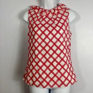 Elizabeth McKay Sleeveless Ruffle Neck Top